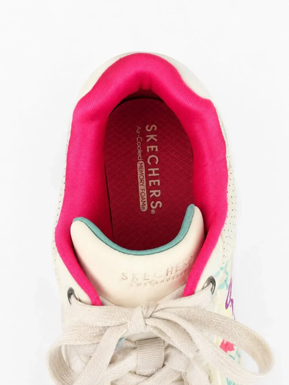 Skechers Los Angeles Air-Cooled Memory Foam Graffiti Sneakers Girls Size 2